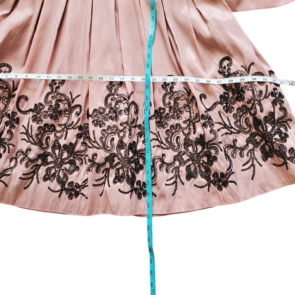 SL FASHIONS EMBELLISHED BELTED DRESS 14 - Picture 10 of 11